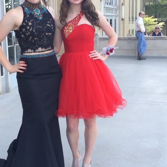 Short Red Formal Dress - Picture 2 of 2